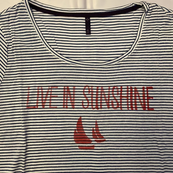 NYDJ Striped T-Shirt - Picture 2 of 3